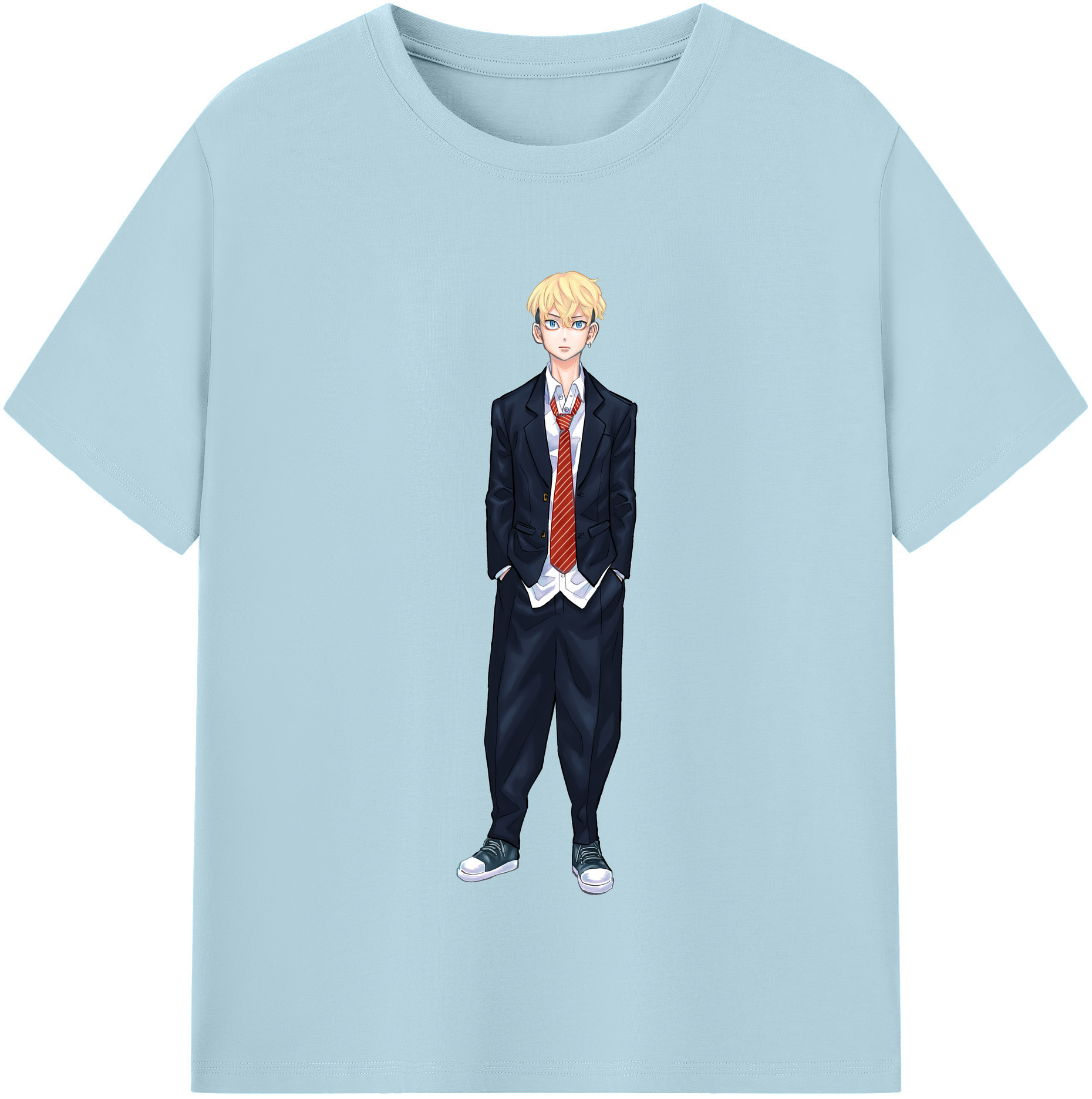 （画像用） 東京リベンジャーズ Tokyo Revengers 綿100％半袖Tシャツ（フロントプリント）